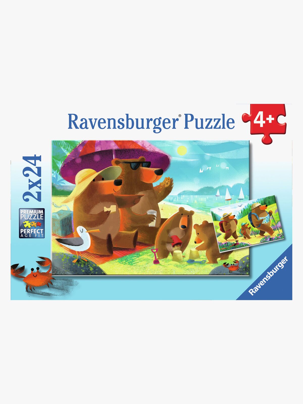 Ravensburger Die Bärenfamilie Puzzles 2x24 Teile