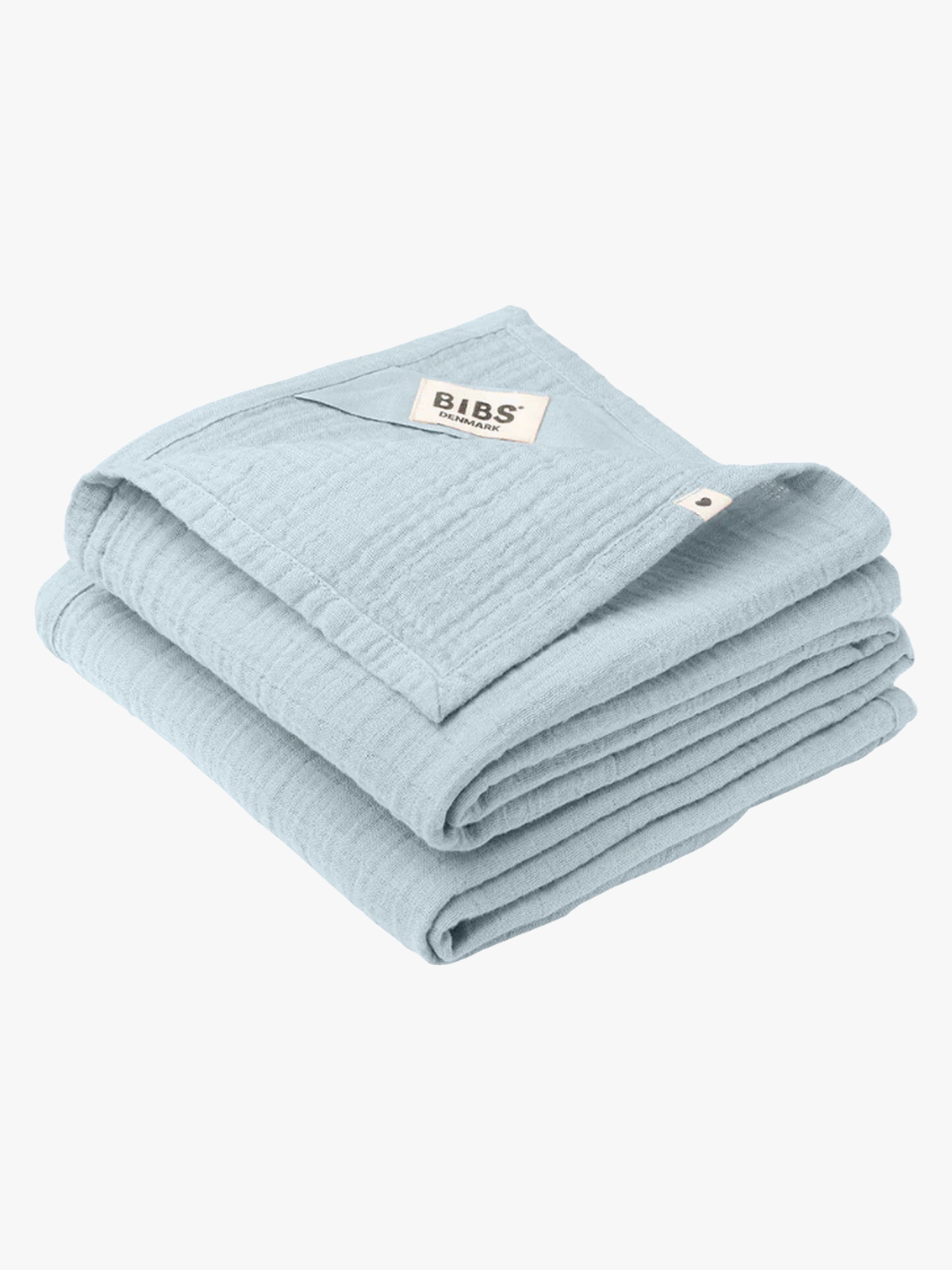 BIBS Musselintuch 2er-Pack, Baby Blue