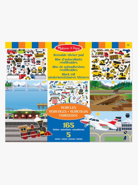 Melissa & Doug Wiederverwendbares Stickerbuch Fahrzeug