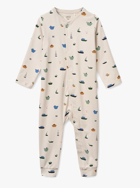 LIEWOOD Birk Pyjama Overall, Mini sailing/Sandy