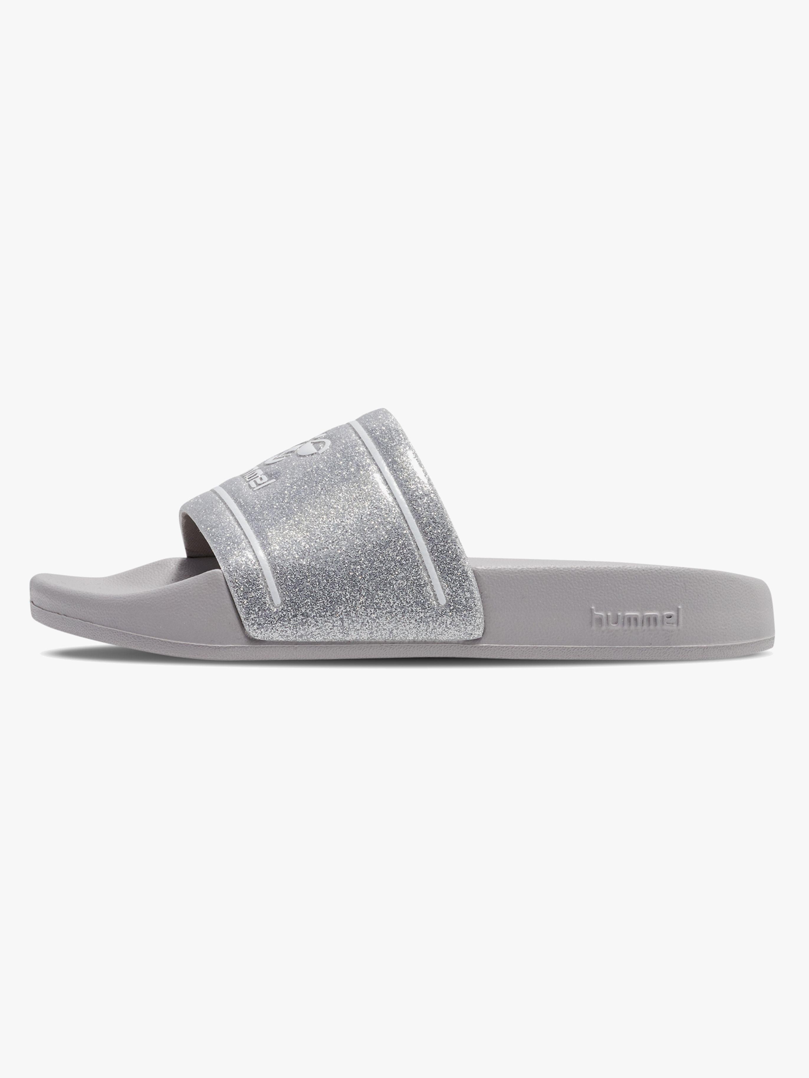 Pool Slide Glitter Jr Pantoffeln, Lunar Rock, 34