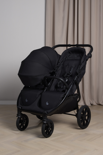 Beemoo BFF60 2 Geschwisterwagen, Night Black