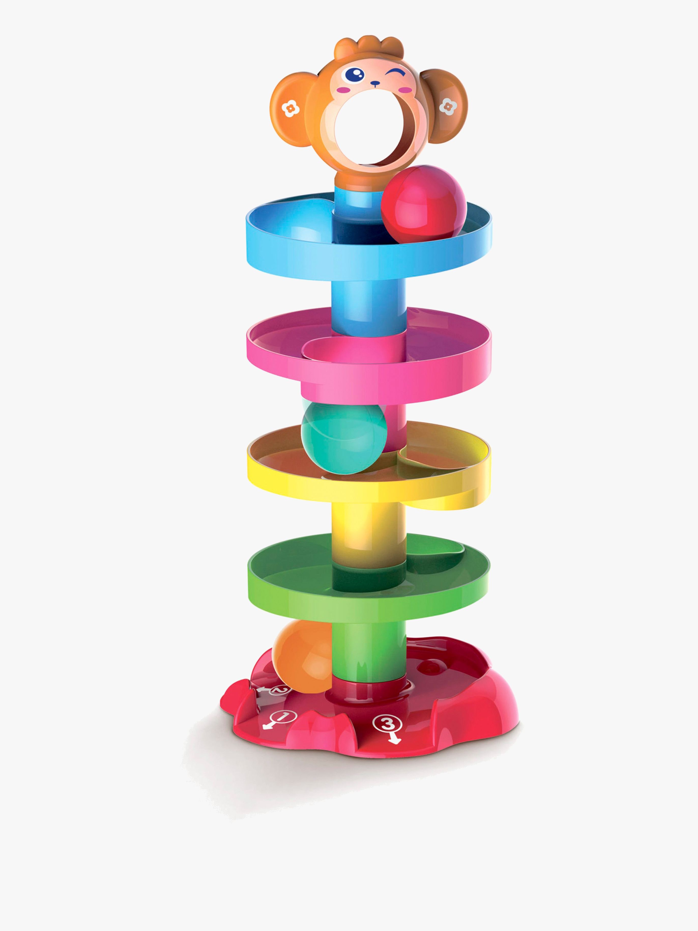 Scandinavian Baby Products Twisted Ball Tower Aktivitätsspielzeug, Babyspielzeug