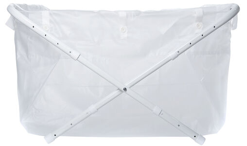 BiBaBad Flexi Klappbare Badewanne 60-80 cm Transparent