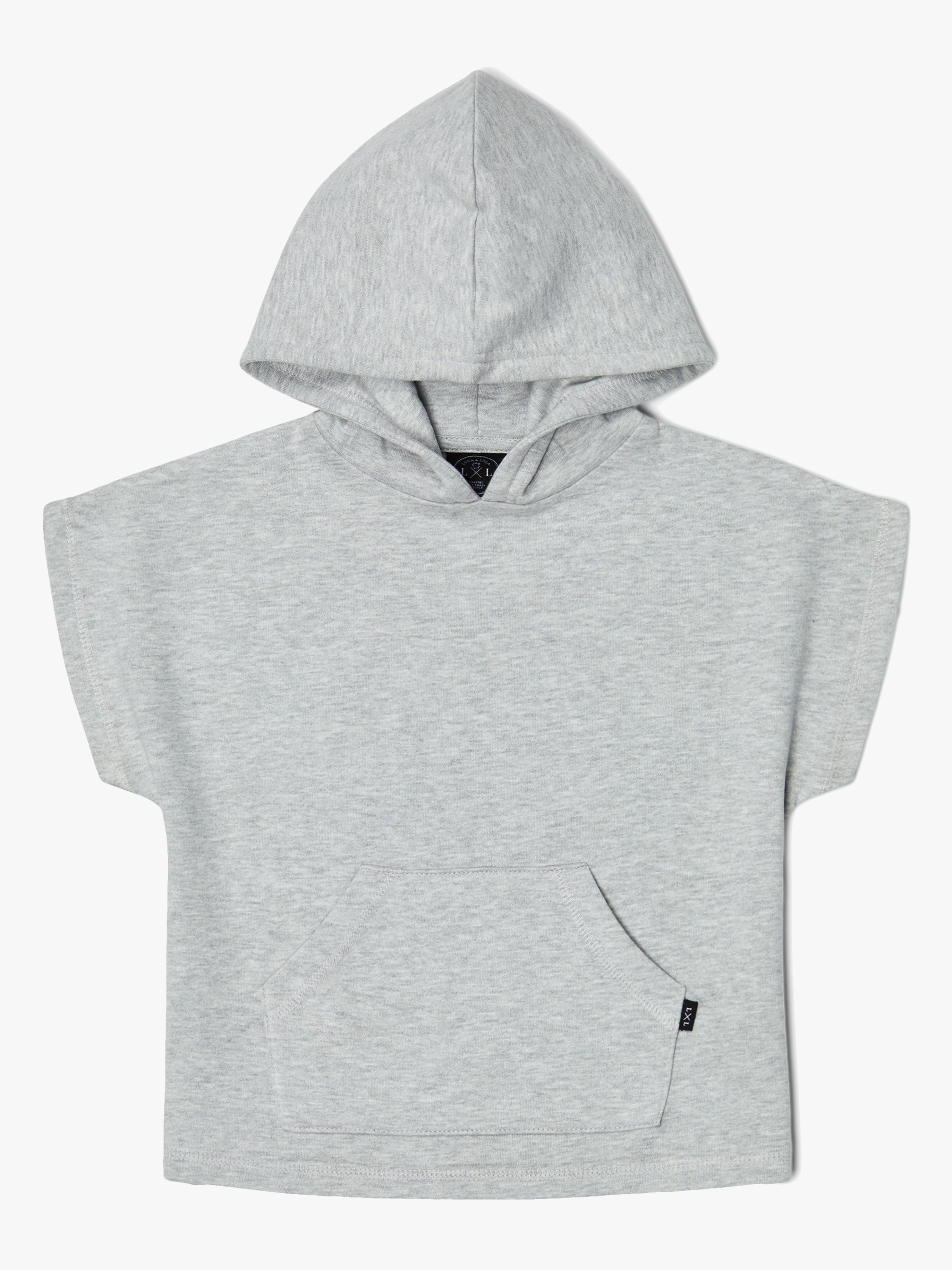 Rocolo Hoodie, Grey Melange 86–92
