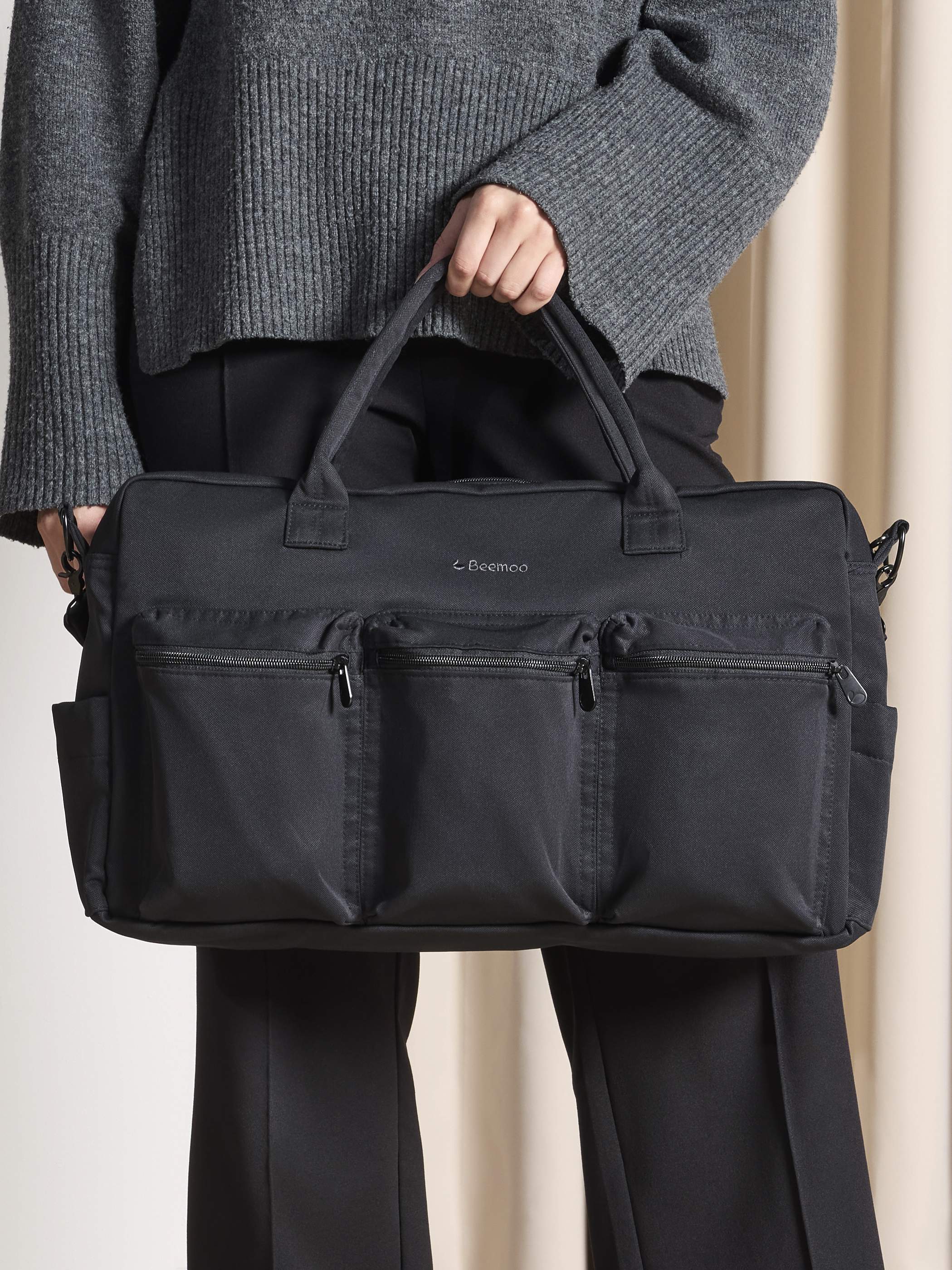 Beemoo Pro Double Wickeltasche, Coffee Black