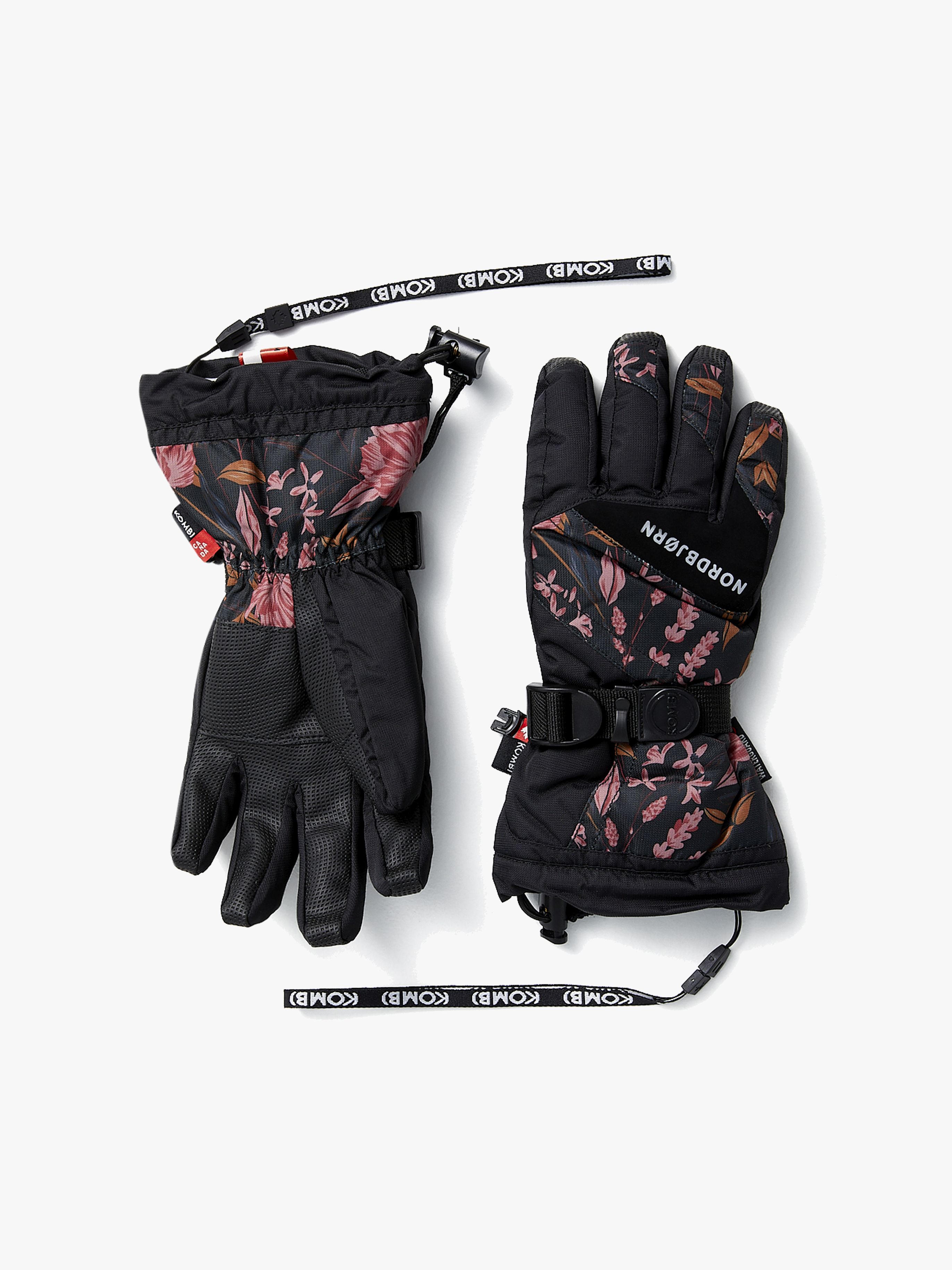 Nordbjørn Explore Jr Handschuhe, Dark Floral, XS