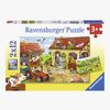 Ravensburger Puzzle Fleißig Auf Dem Bauernhof 2x12 Teile