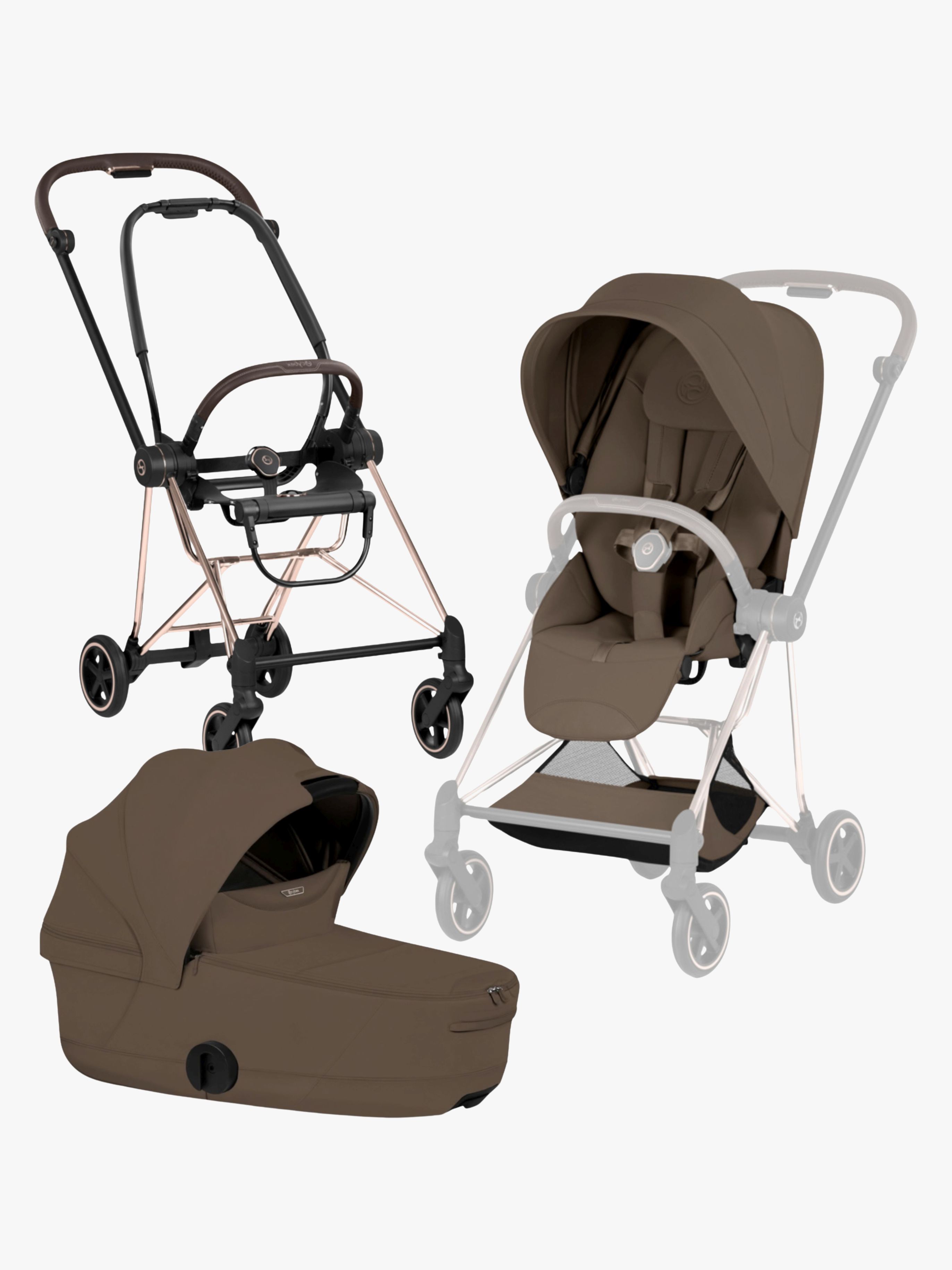 Cybex Mios Style Kombikinderwagen, Rosegold/Coconut Brown
