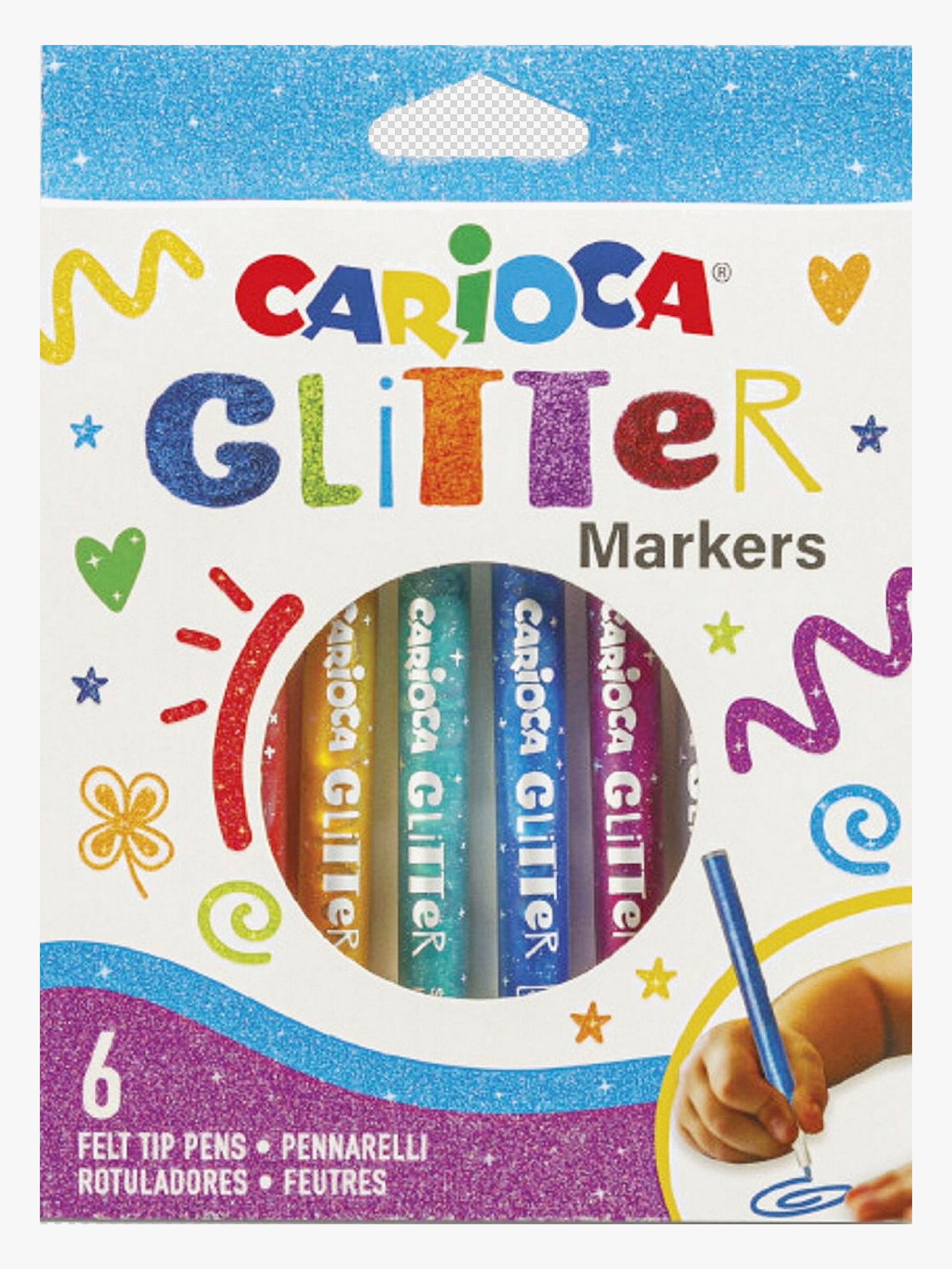 Carioca Plus Glitzer-Stifte 8er-Pack