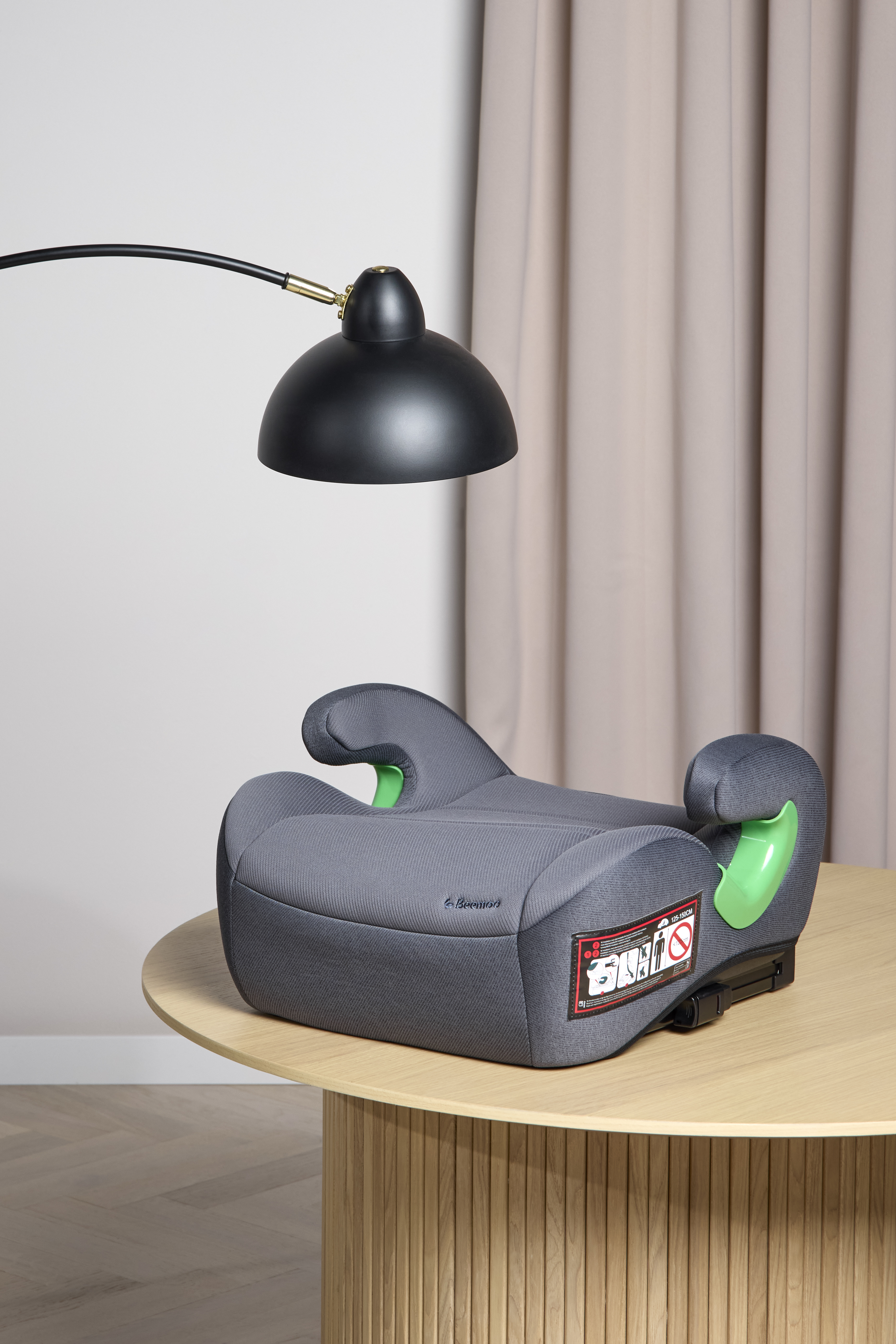 Beemoo Raise 2 i-Size Sitzerhöhung ISOFIX, Mineral Grey