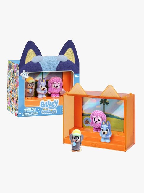 Bluey Fuzzies Figurenset Episode 3er-Pack Gemischte Auswahl