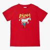 Pippi Langstrumpf X Martinex Pippi Logo T-Shirt, Rot