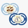 MAM Perfect Night Schnuller Silikon 2er-Pack 16-36m, Blau
