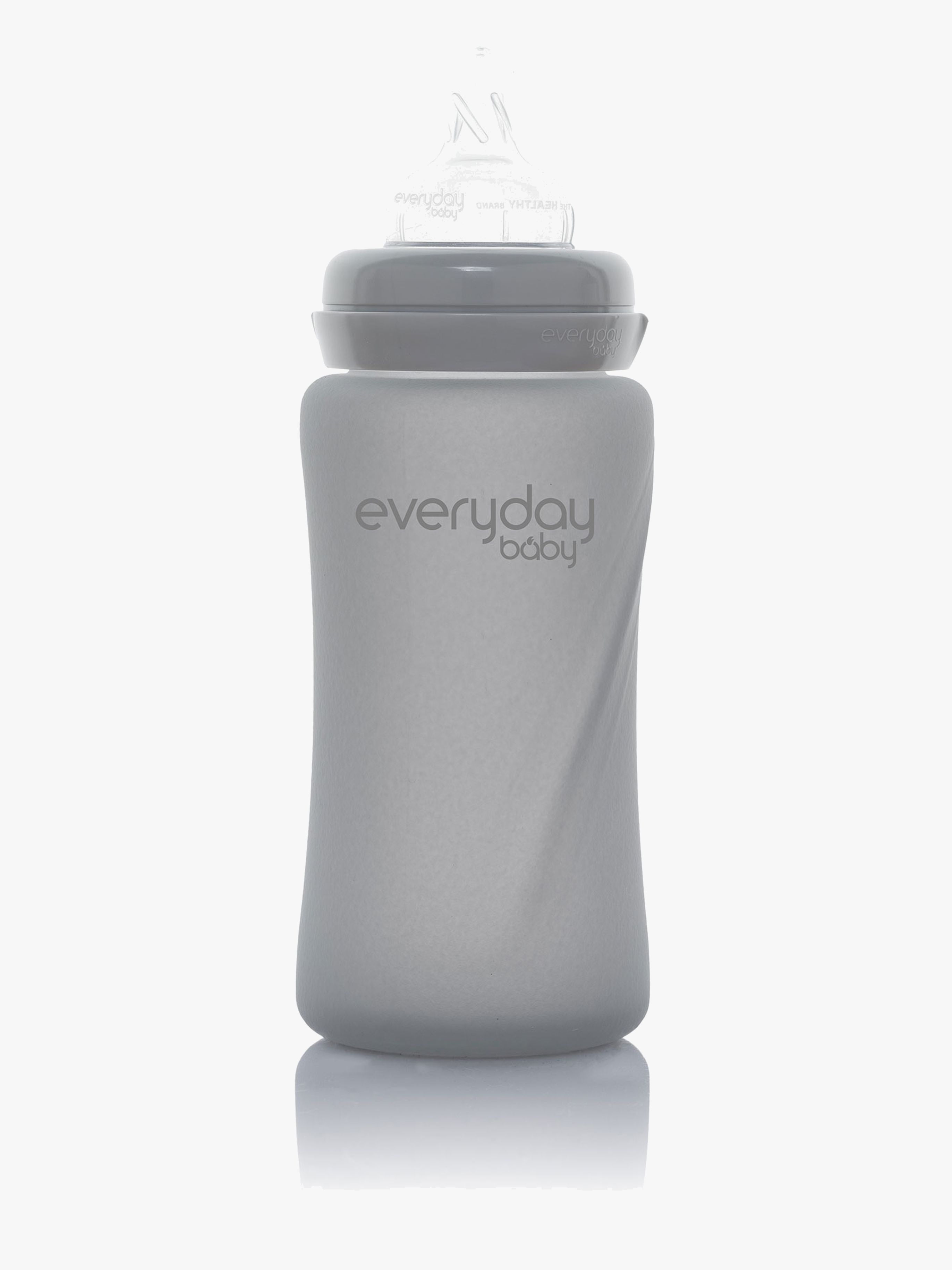 Everyday Baby Babyflasche Glas 240 ml, Grau