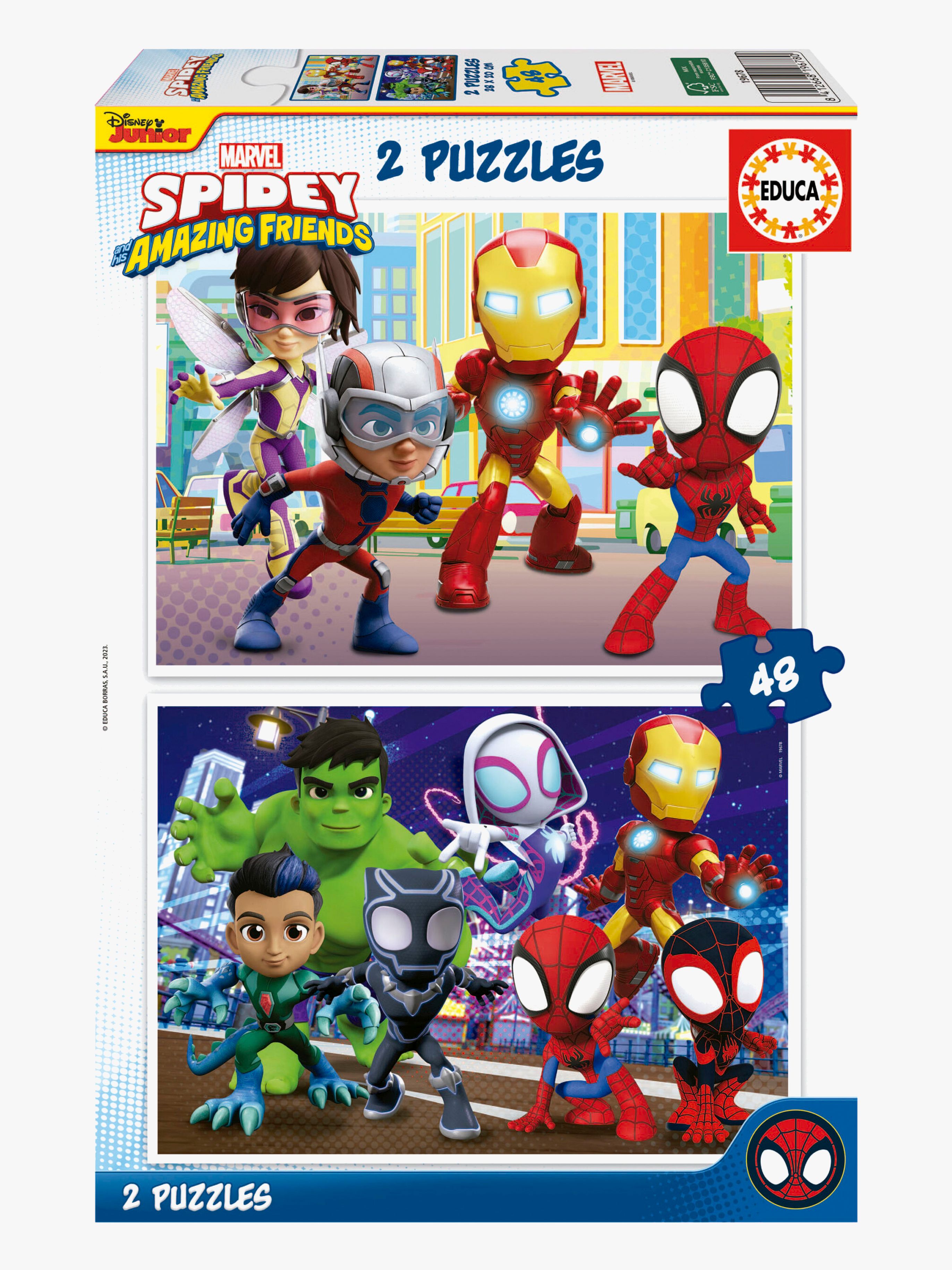 Educa Spidey and His Amazing Friends Puzzles 2x48 Teile