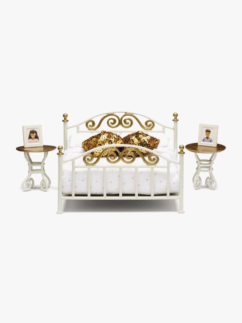 Lundby Puppenhausmöbel Småland Messingbett
