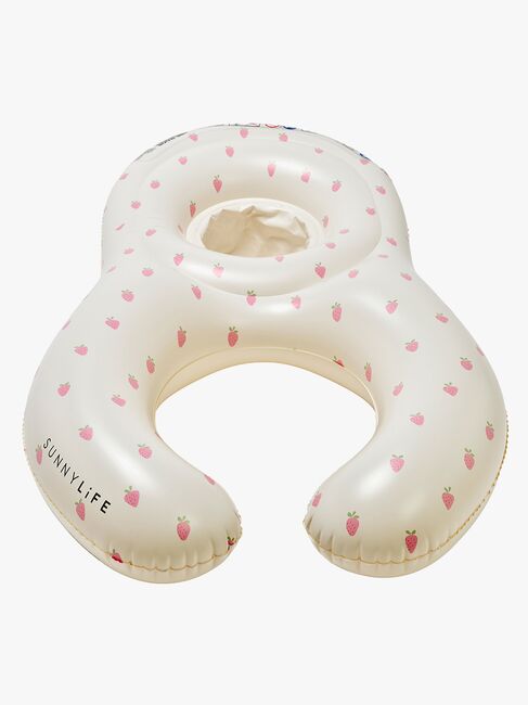 SUNNYLiFE Baby Float Together Aufblasbare Luftmatratze, Strawberry Sunshine
