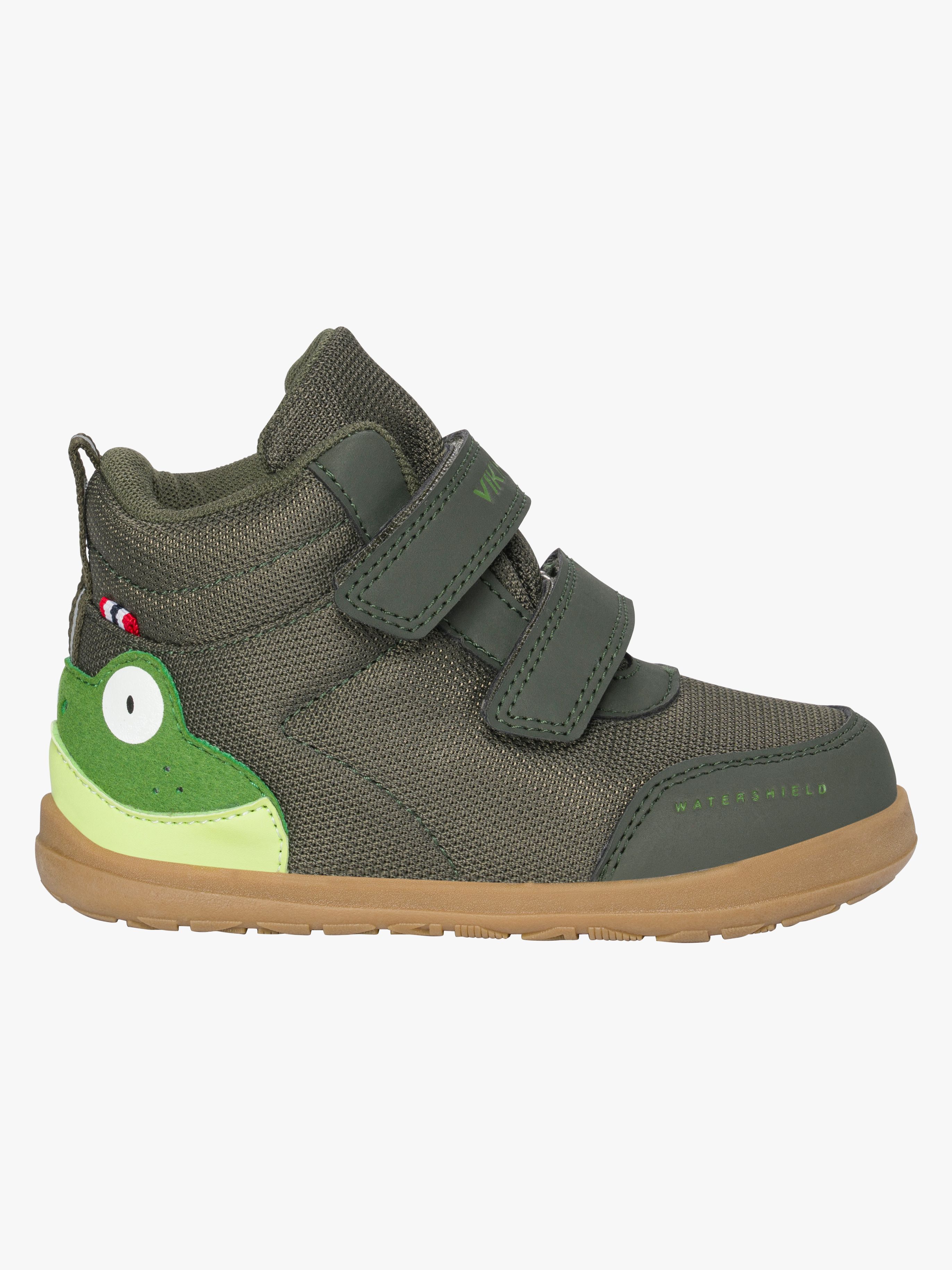 Viking Alv Barefoot Paw 2V Mid Wasserdichte Kinder Sneaker, Pine, 25, Kinderschuhe