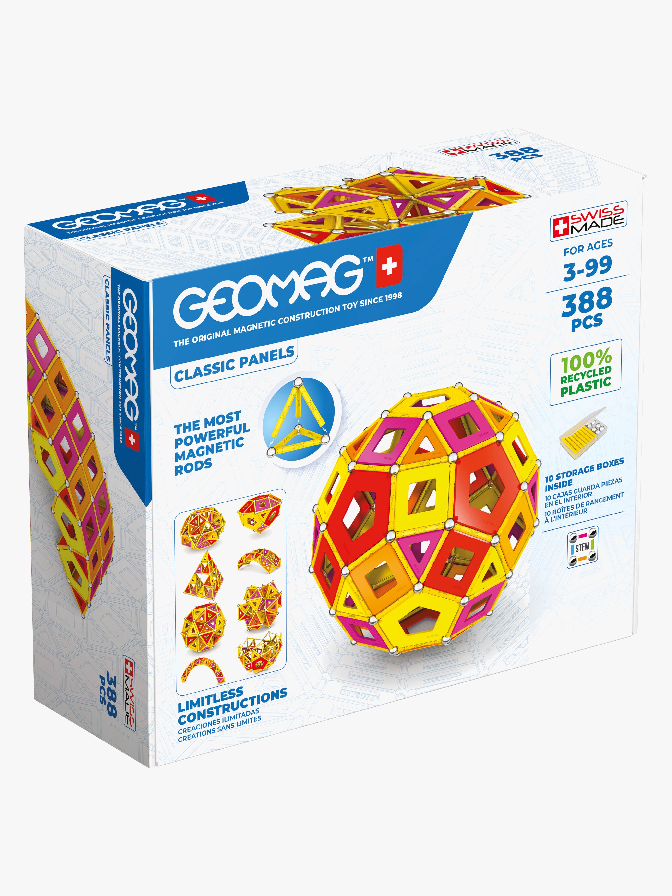 Geomag Classic Panels Warm Masterbox Bausatz 388 Teile