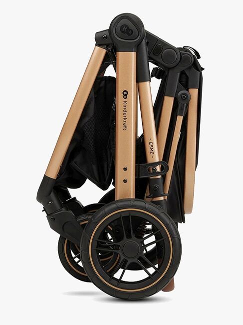 Kinderkraft ESME PRO 3-in-1 Kombikinderwagen Travelsystem, Pure Black