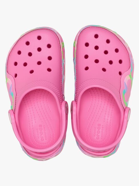 Crocs Classic Heart Lights Pantoffeln, Pink Lemonade