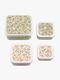 A Little Lovely Company Lunchbox-Set, Blüten/Salbei