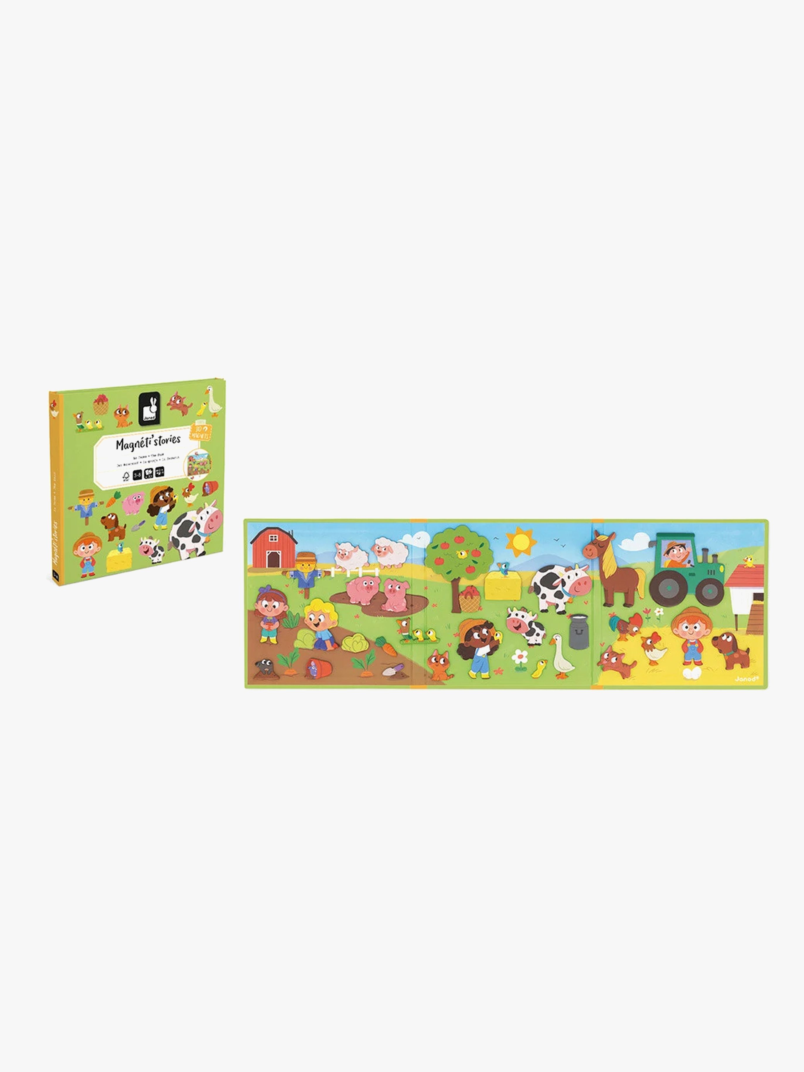 Janod Magneti'Stories Magnet-Set Bauernhof 30 Teile