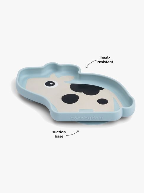 Done By Deer Stick & Stay Silikonteller, Dotti Blue