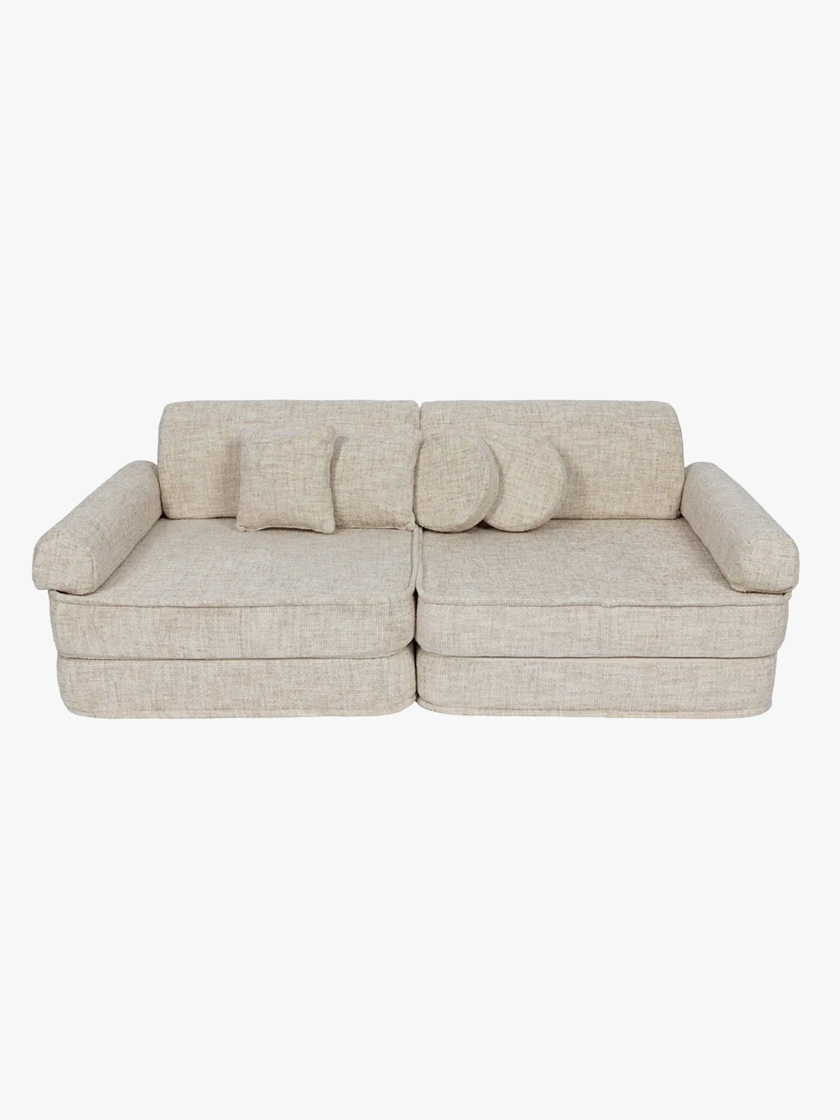 MeowBaby Tangle Play Sofa, Marshmallow Beige, Kindersofa, Kindercouch, Kinder