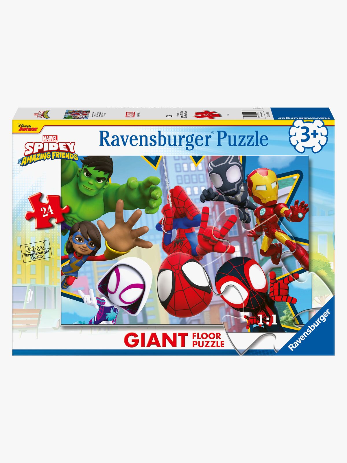Ravensburger Spidey and His Amazing Friends Mega Bodenpuzzle 24 Teile