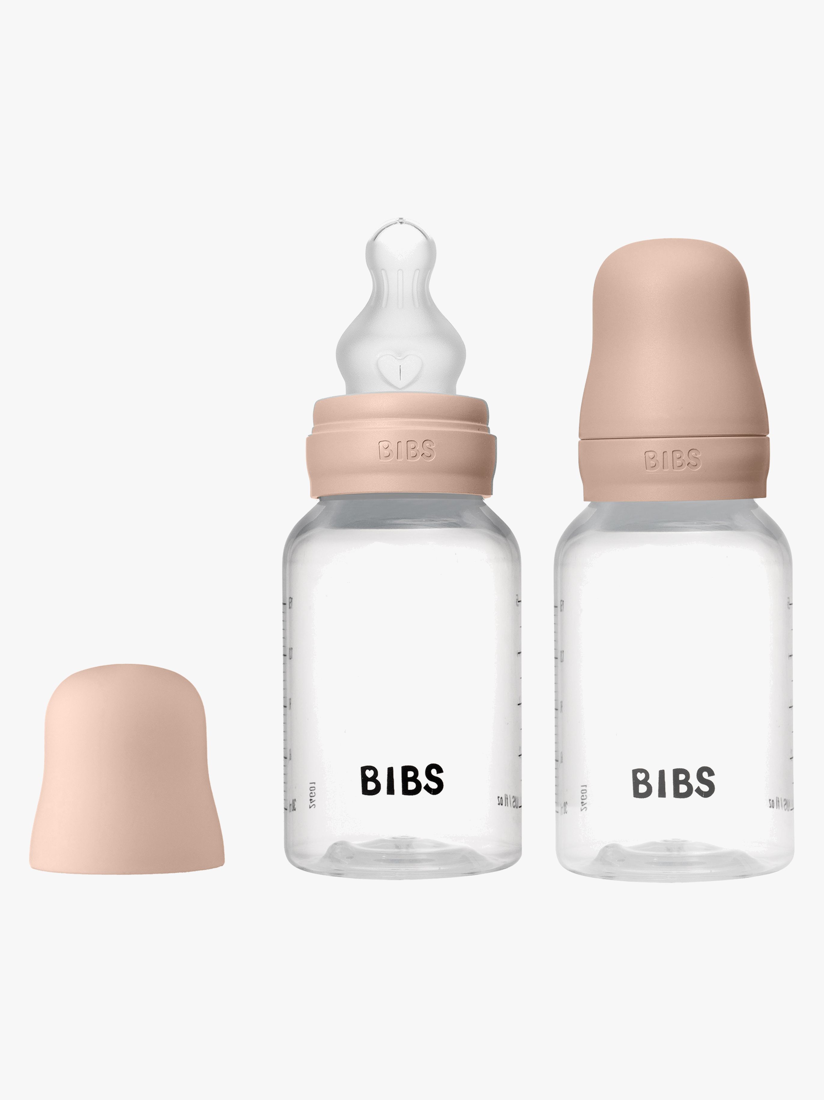 Slow Flow Fläschchen Silikon 2er-Pack 150 ml, Blush