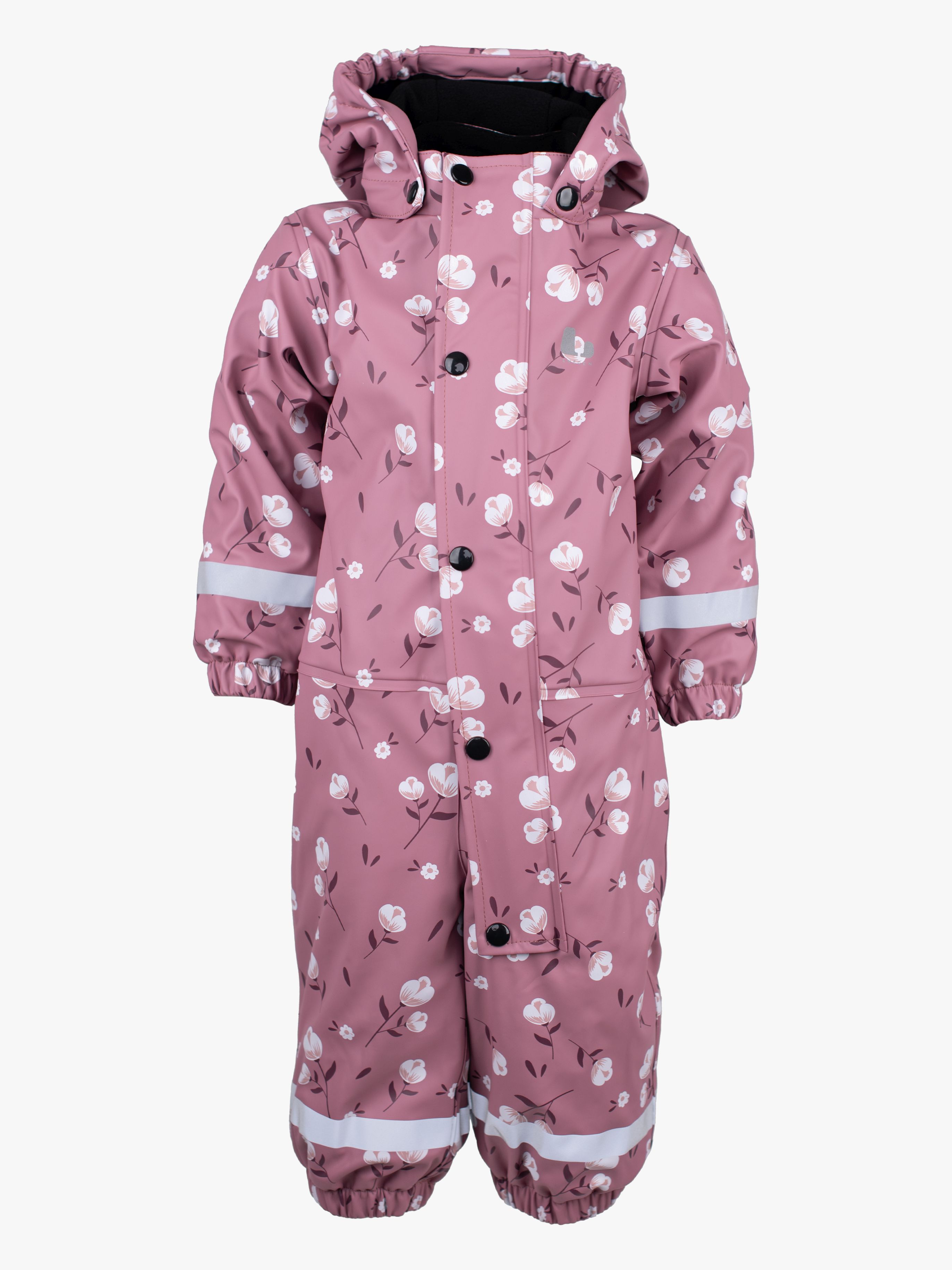 Lindberg Lekhyttan Gefütterter Regenoverall, Dahlia/White, 92