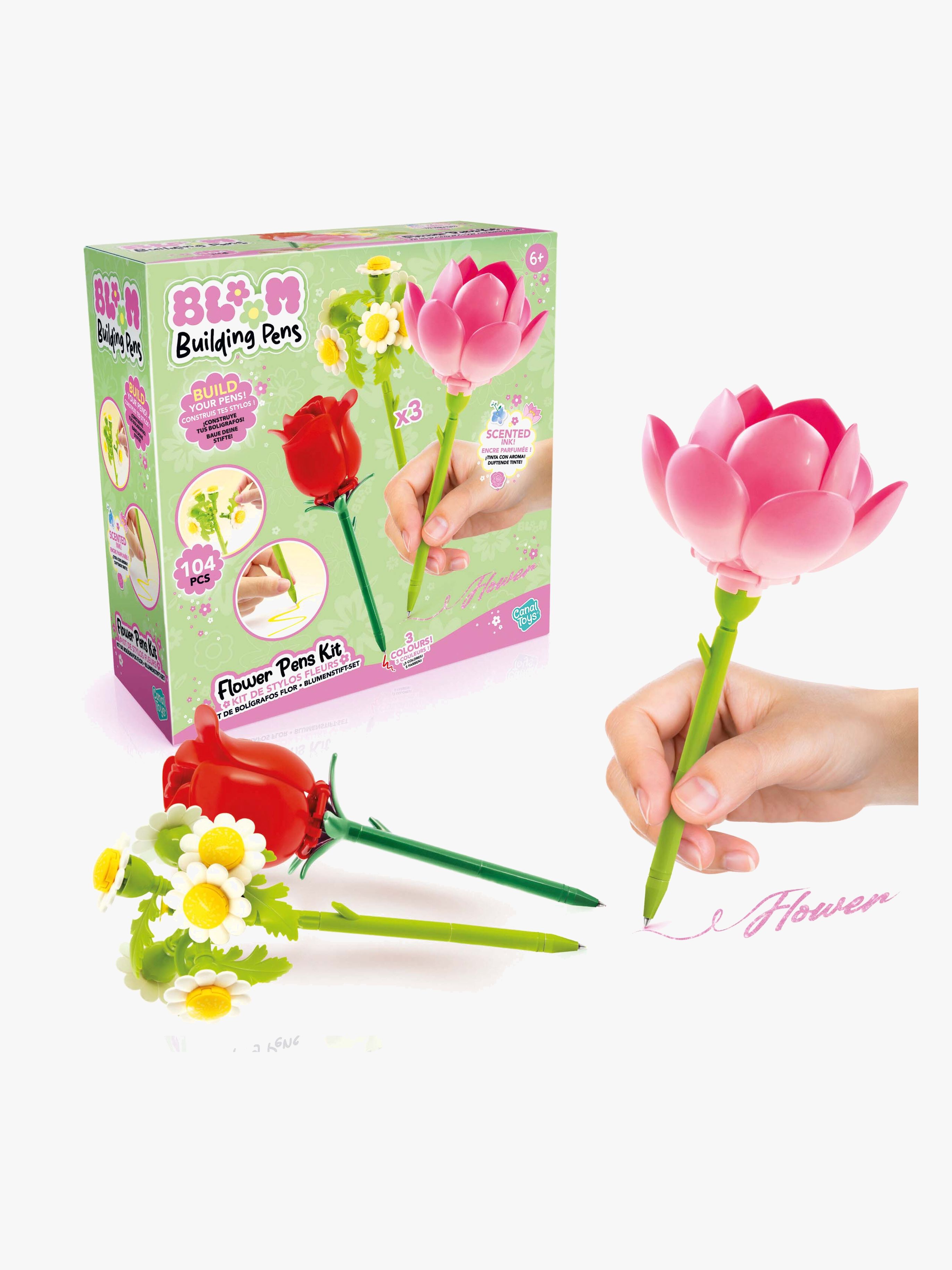 Building Pens Flower Brick Stifte 3er-Pack