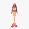Barbie Puppe Meerjungfrau mit Bunten Haaren, Orange
