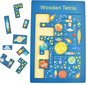 Robetoy Puzzles Tetris Space Wood 18x27cm