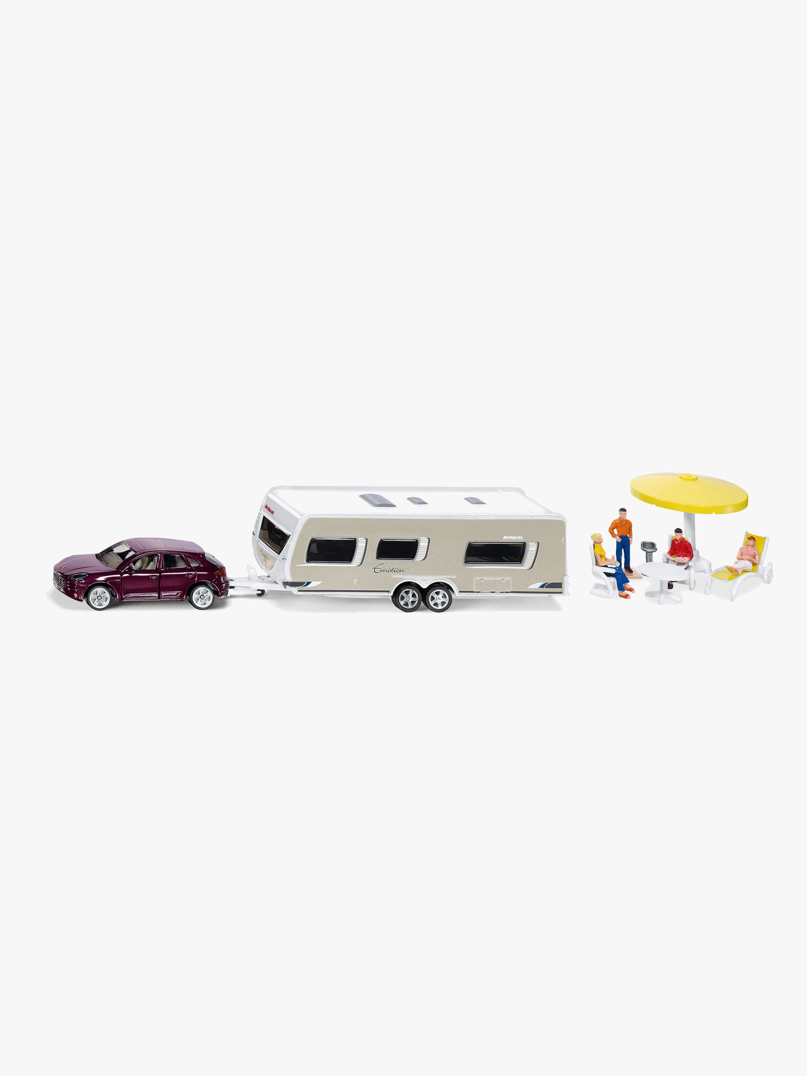 PKW Mit Wohnwagen 1:55