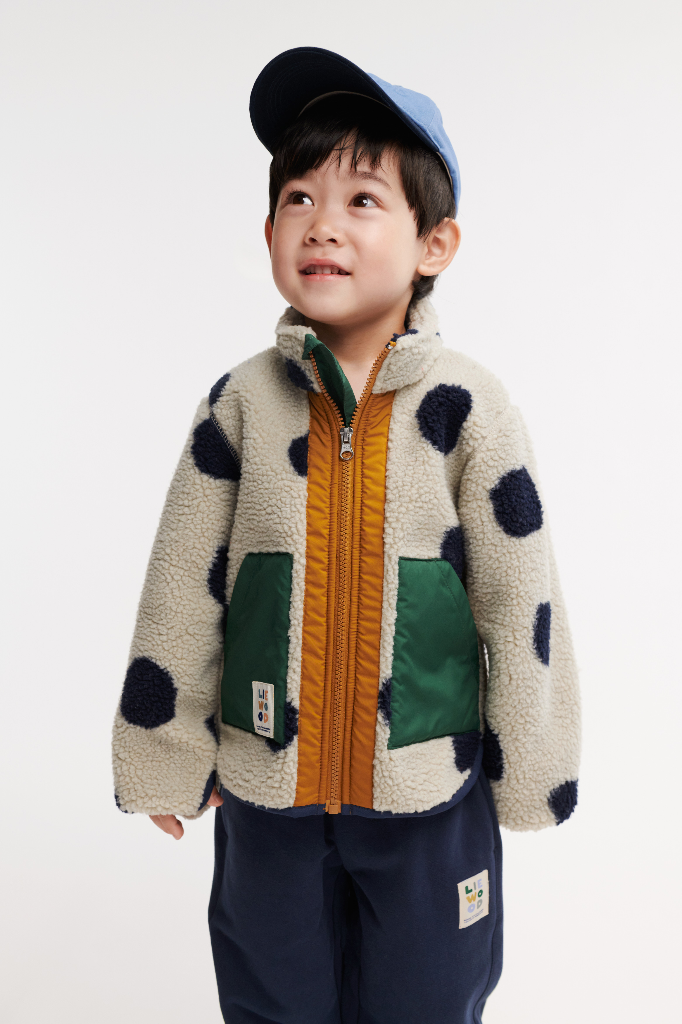 Noam Fleecejacke, Spot Dots / Mist, 128