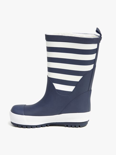 Nordbjørn Dunder Gefütterte Gummistiefel, Navy/White