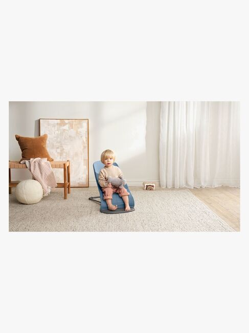 BabyBjörn Bliss Babywippe Gewebt Mélange, Blau