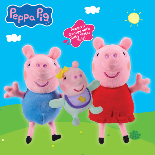 Peppa Wutz Kuscheltier 3er-Pack