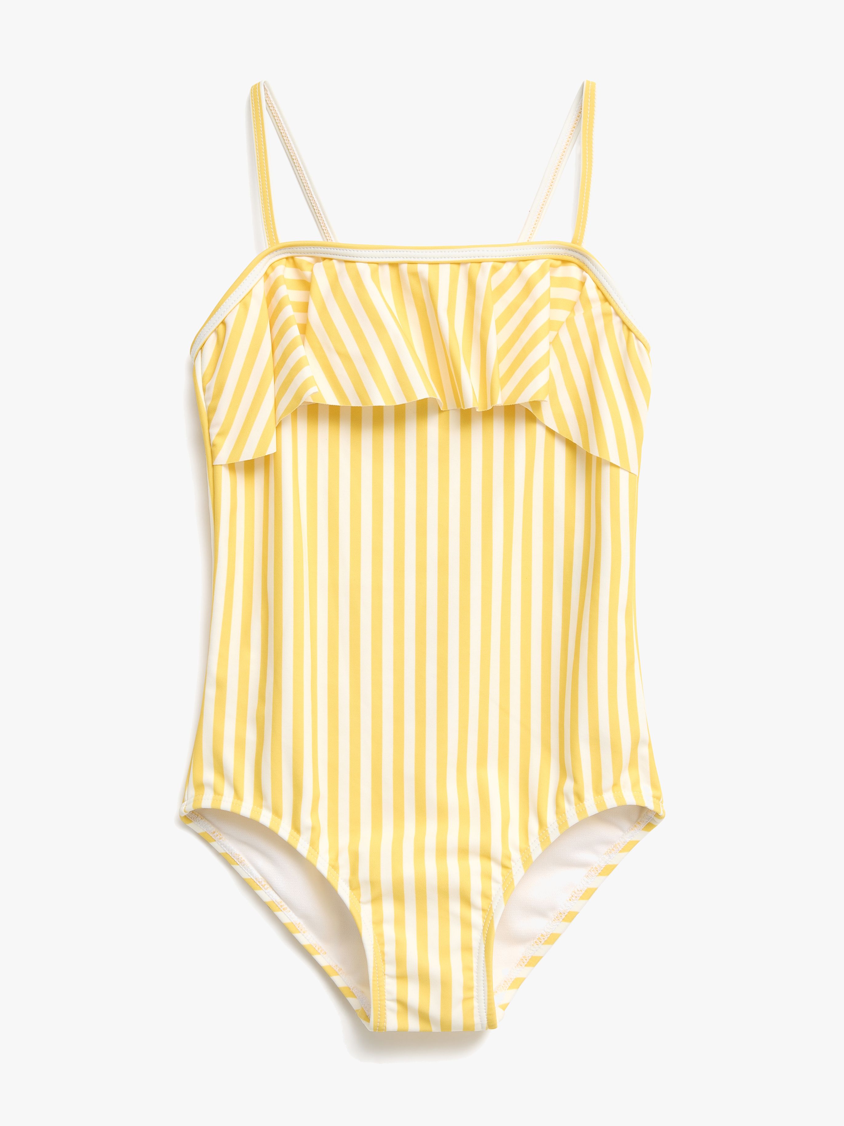 Petite Chérie Atelier Nathalie UV-Badeanzug, Yellow Stripe, 110-116