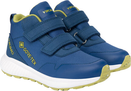 Viking Aery Track 2V Mid GTX Sneaker, Blue/Khaki