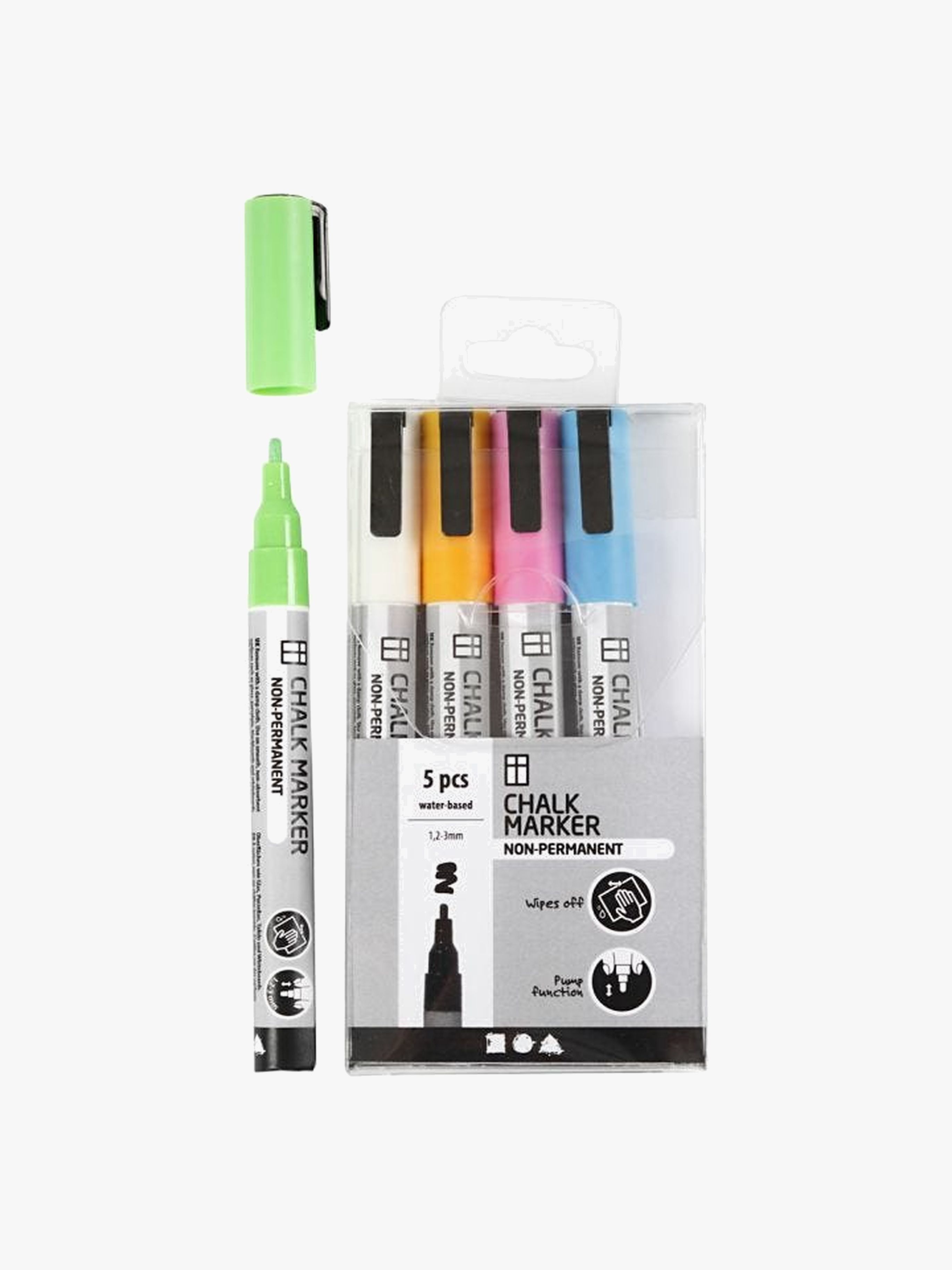 Chalk Markers Kraftvolle Farben 5 St.