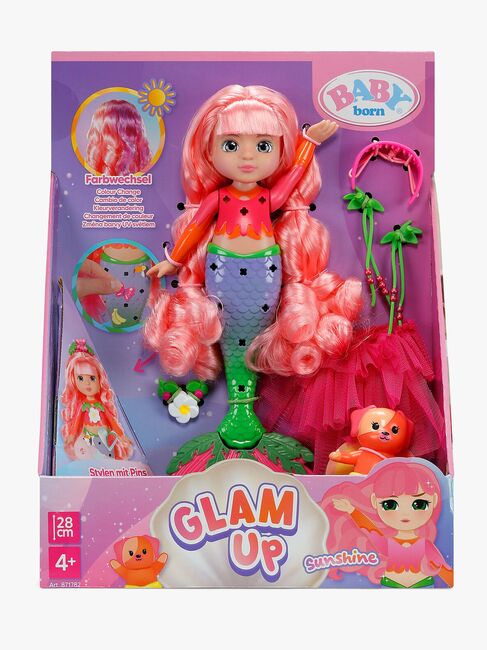 BABY born Glam Up Meerjungfrauen-Puppe Sunshine 28 cm