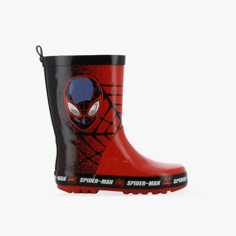 Blauer Kinderwinterstiefel mit Paw Patrol-Motiv und Klettverschluss.