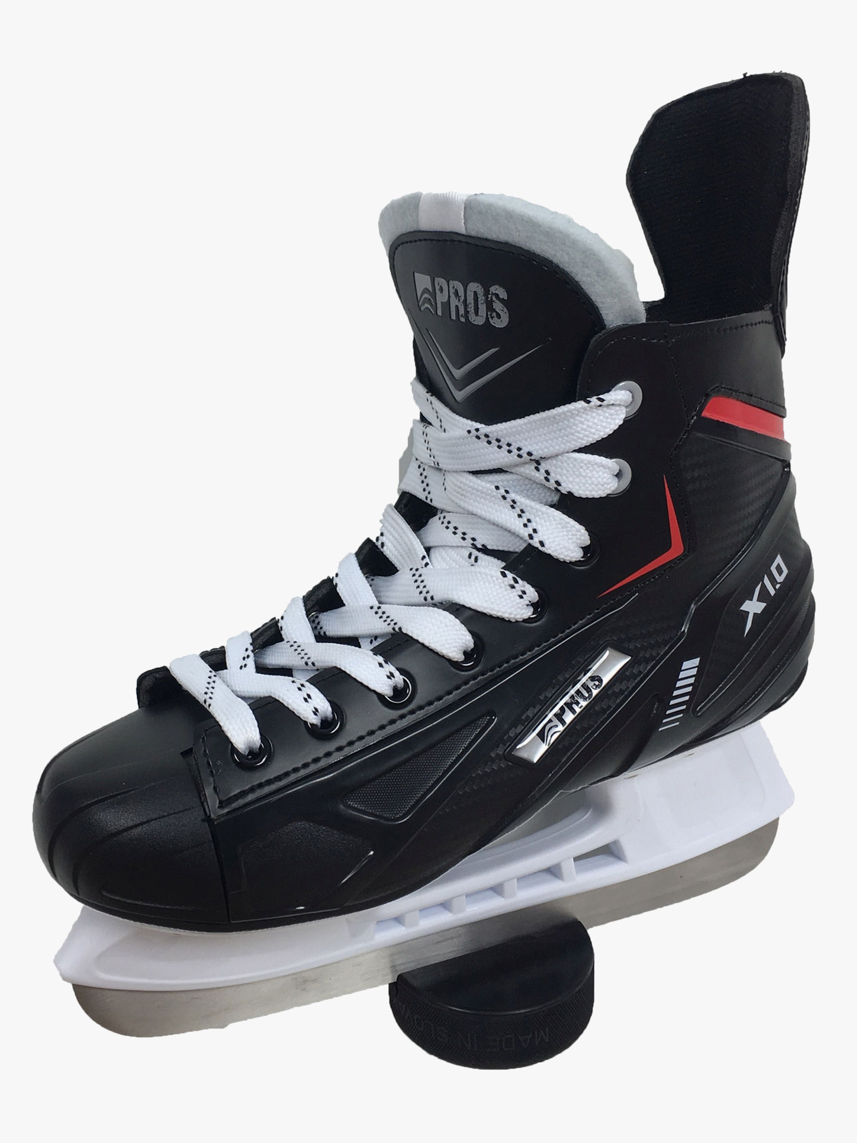 PROS Schlittschuh, Weiβ/Schwarz, 30