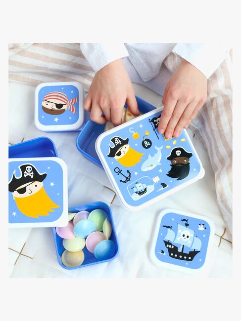 A Little Lovely Company Lunchbox-Set, Piraten