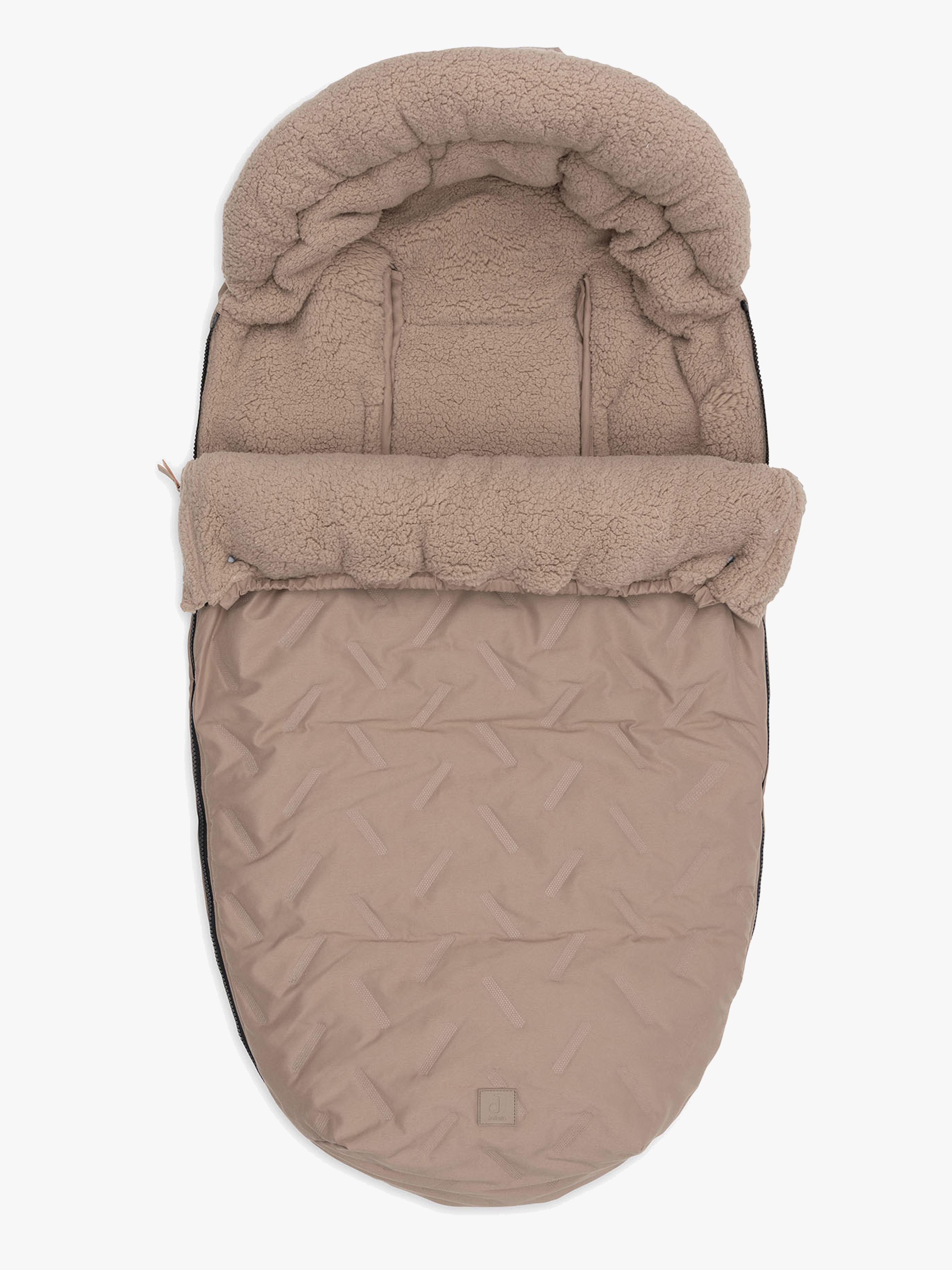Jollein Fußsack, Embossed Milky Coffee, Winterfußsäcke