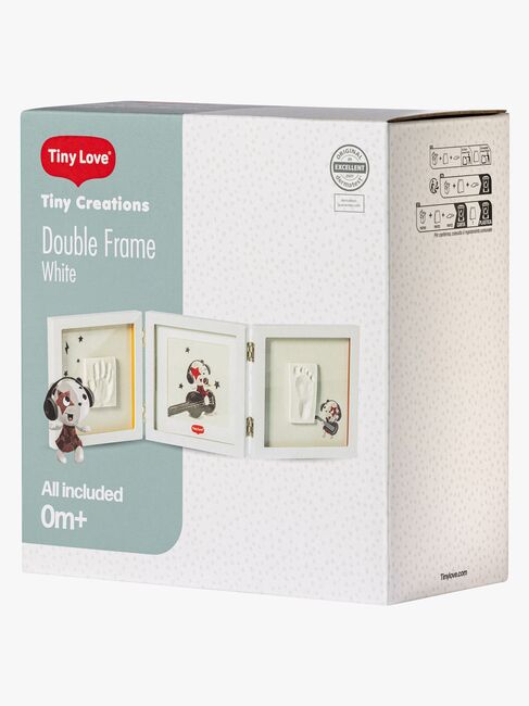 Tiny Love Babyprint Rahmen Handabdruck Doppelt, Weiß
